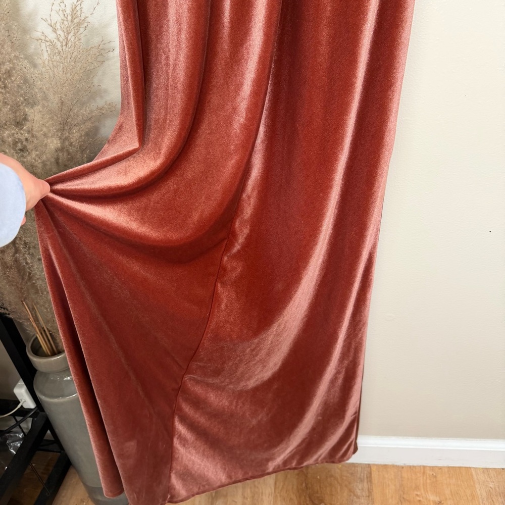 NEW‎ | Jenny Yoo Ryland Velvet V-Neck V-Back Gown/English Rose - Picture 5 of 13